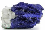Huge Vibrant Blue Azurite Sun Formation on Siltstone - Australia #361228-1